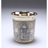 A FINE RUSSIAN SILVER-GILT AND NIELLO BEAKER