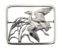 A BROOCH, BY HUGO LIISBERG FOR GEORG JENSEN