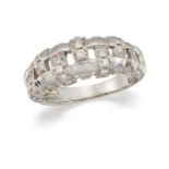 A DIAMOND-SET "LATTICE" RING, BY TIFFANY & CO.