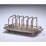 A VICTORIAN SILVER TOAST RACK