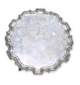 A GEORGE V SILVER SALVER