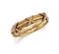 A HALF PEARL BANGLE