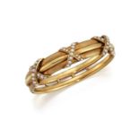 A HALF PEARL BANGLE