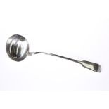 AN EARLY VICTORIAN SILVER SOUP LADLE