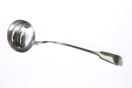 AN EARLY VICTORIAN SILVER SOUP LADLE