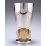 AN ELIZABETH II PARCEL-GILT SILVER LIMITED EDITION GOBLET