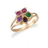 A GEM-SET "REGARD" RING