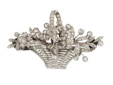 A DIAMOND-SET GIARDINETTO BROOCH