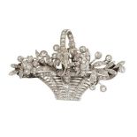 A DIAMOND-SET GIARDINETTO BROOCH