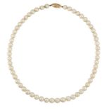 A CULTURED PEARL NECKLACE