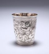 A GERMAN SILVER BEAKER