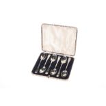 A SET OF SIX GEORGE V SILVER GOLFING TEASPOONS