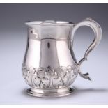 A GEORGE II PROVINCIAL SILVER TANKARD