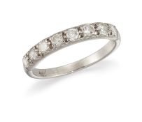 A DIAMOND HALF ETERNITY RING