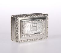 A GEORGE IV SILVER VINAIGRETTE