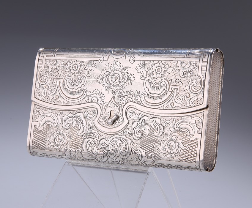 A RUSSIAN SILVER CIGAR CASE