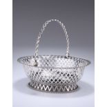 A GEORGE V SILVER BASKET