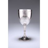 A LARGE VICTORIAN SILVER GOBLET