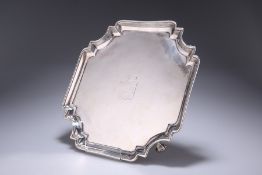 A GEORGE II SILVER SALVER