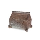 A BRONZE CASKET IN MEDIEVAL STYLE