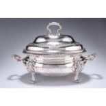 A FINE GEORGE II SILVER SOUP TUREEN AND COVER, by William Cripps