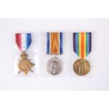 A 1914/15 MEDAL TRIO, 13432 Pte. G. Coxon, D.L.I.