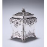A GEORGE III SILVER CADDY, by Pierre Gillois, London 1761