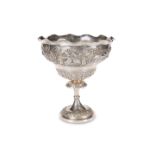 AN INDIAN SILVER BOWL, 19TH CENTURY
