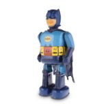 A BATTERY-OPERATED JAPANESE TINPLATE BATMAN ROBOT, PROBABLY BY NOMURA