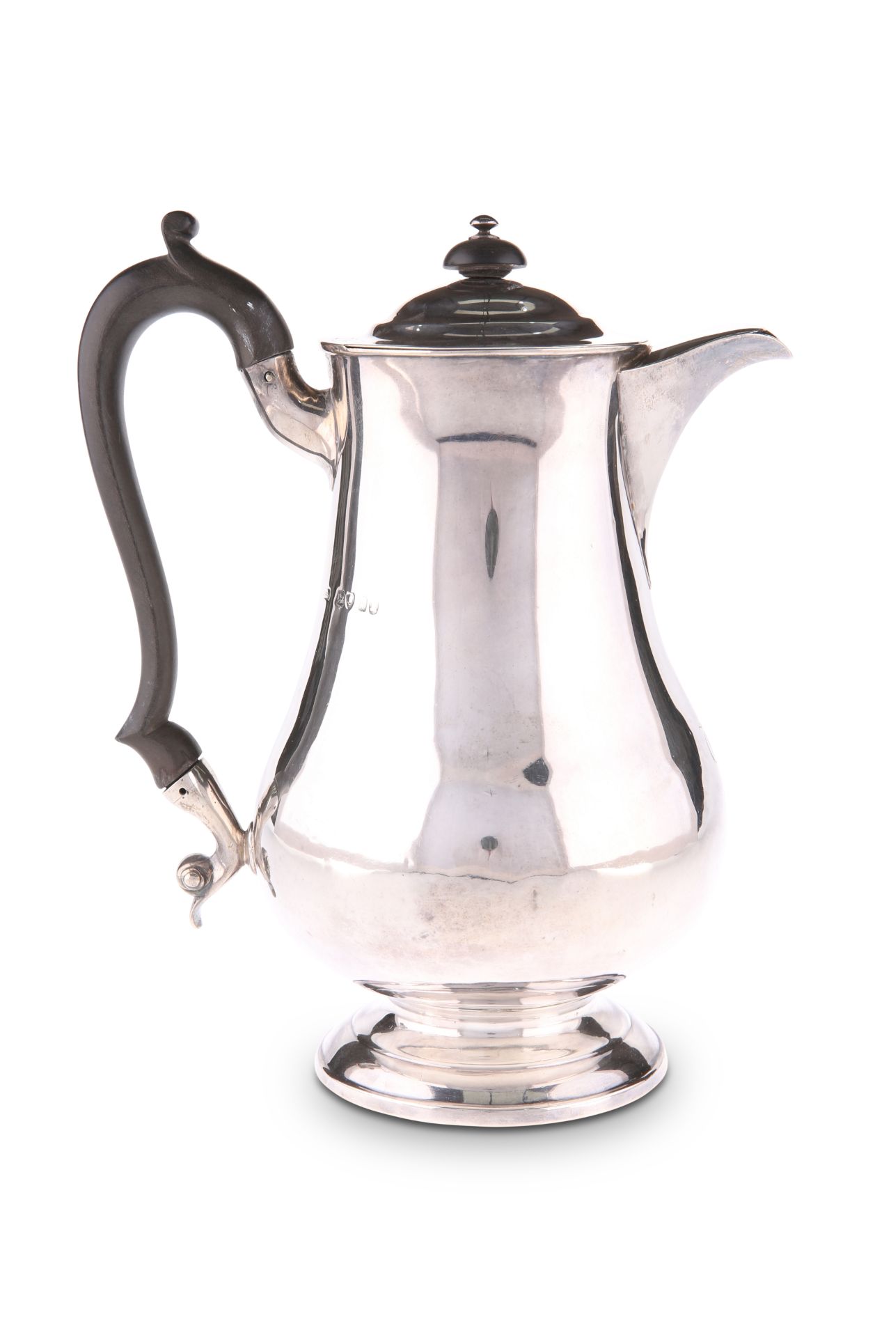 A GEORGE IV SILVER HOT WATER JUG, by Michael Starkey, London 1825