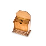 AN OLIVE WOOD LETTER RACK, CIRCA 1900