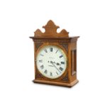AN OAK STRIKING WALL CLOCK, SIGNED WHEELER, WORKSOP, CIRCA 1880