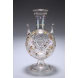 A LARGE MOSER ART NOUVEAU GLASS VASE