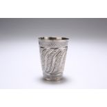 AN INDIAN SILVER BEAKER, 19TH CENTURY