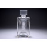 LALIQUE, A POLISHED AND FROSTED GLASS SCENT BOTTLE