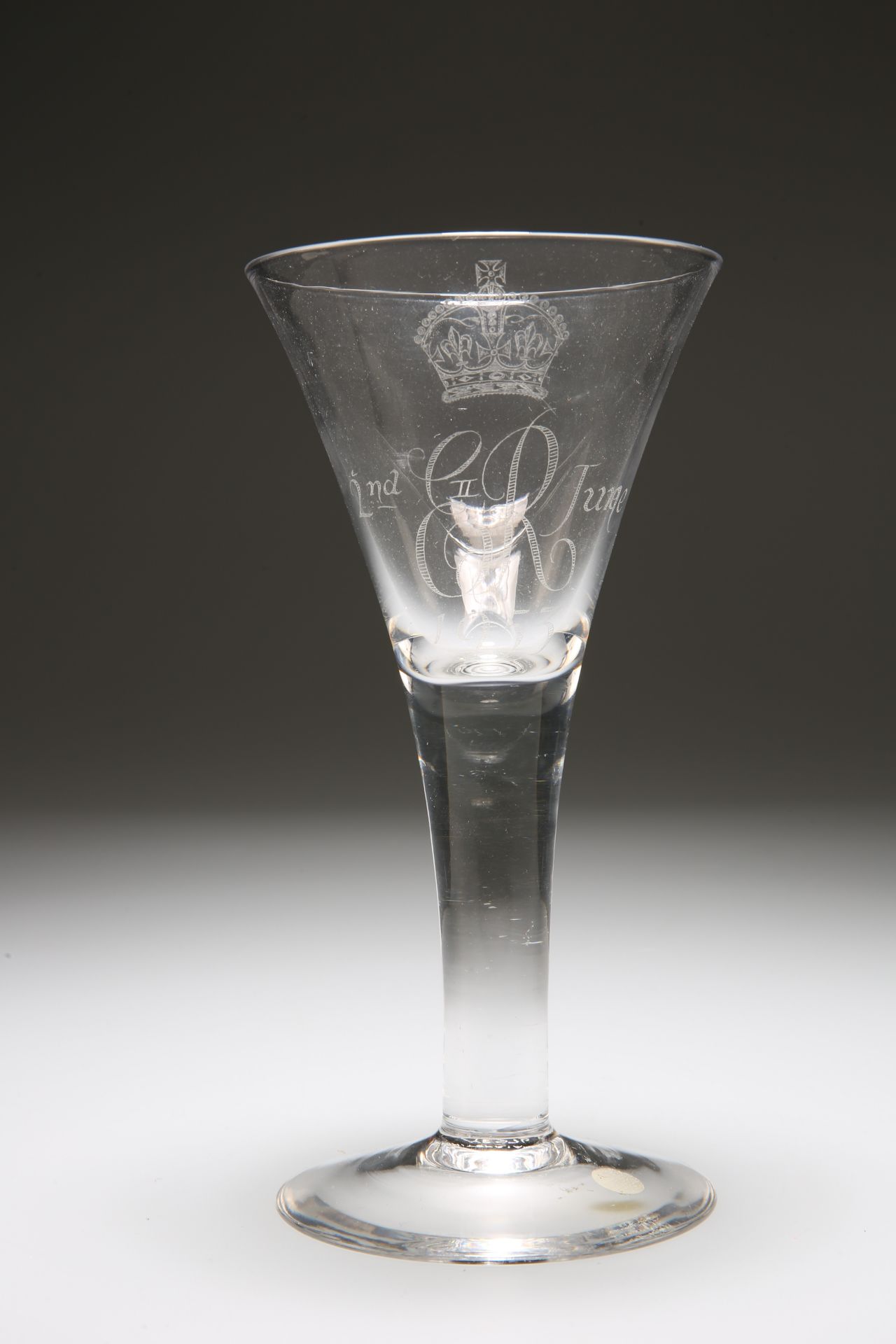 WILLIAM WILSON FOR WHITEFRIARS, AN ELIZABETH II CORONATION COMMEMORATIVE GOBLET