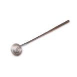 A SILVER TODDY LADLE, indistinctly marked