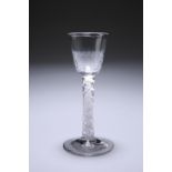 AN 18TH CENTURY CORDIAL GLASS