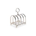 A GEORGE V SILVER TOAST RACK, by William Hutton & Sons Ltd