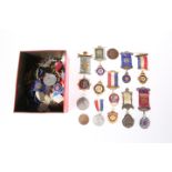 FIFTY-FIVE RAOB AND FRATERNAL SOCIETY MEDALS AND BADGES