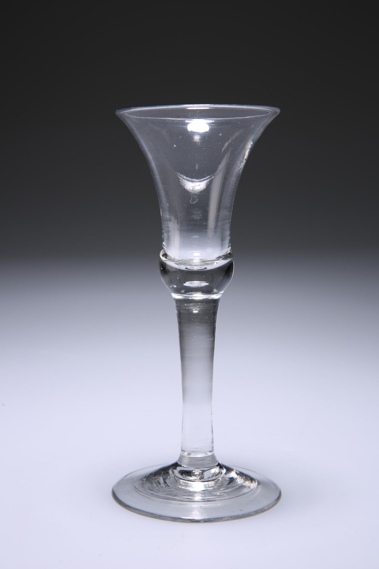 A MID 18TH CENTURY WINE GLASS