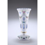 A BOHEMIAN OVERLAY GLASS VASE, LAST QUARTER OF 19TH CENTURY