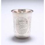 A 19TH CENTURY RUSSIAN SILVER BEAKER