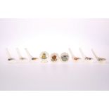 NINE ITEMS OF CRESTED CHINA OF GOLFING INTEREST