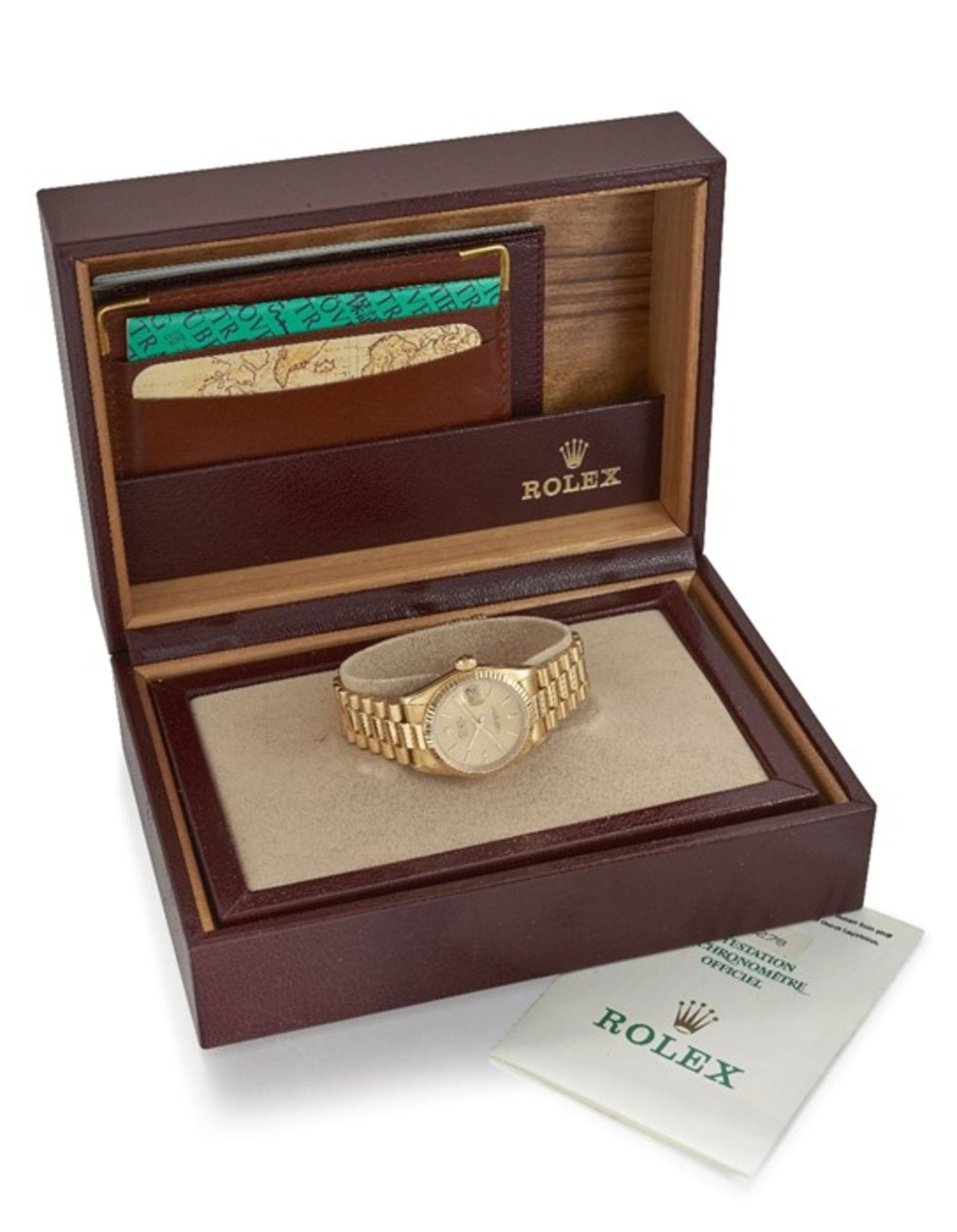 AN 18 CARAT GOLD ROLEX OYSTER PERPETUAL DATEJUST CENTRE SECONDS WRISTWATCH - Bild 3 aus 6