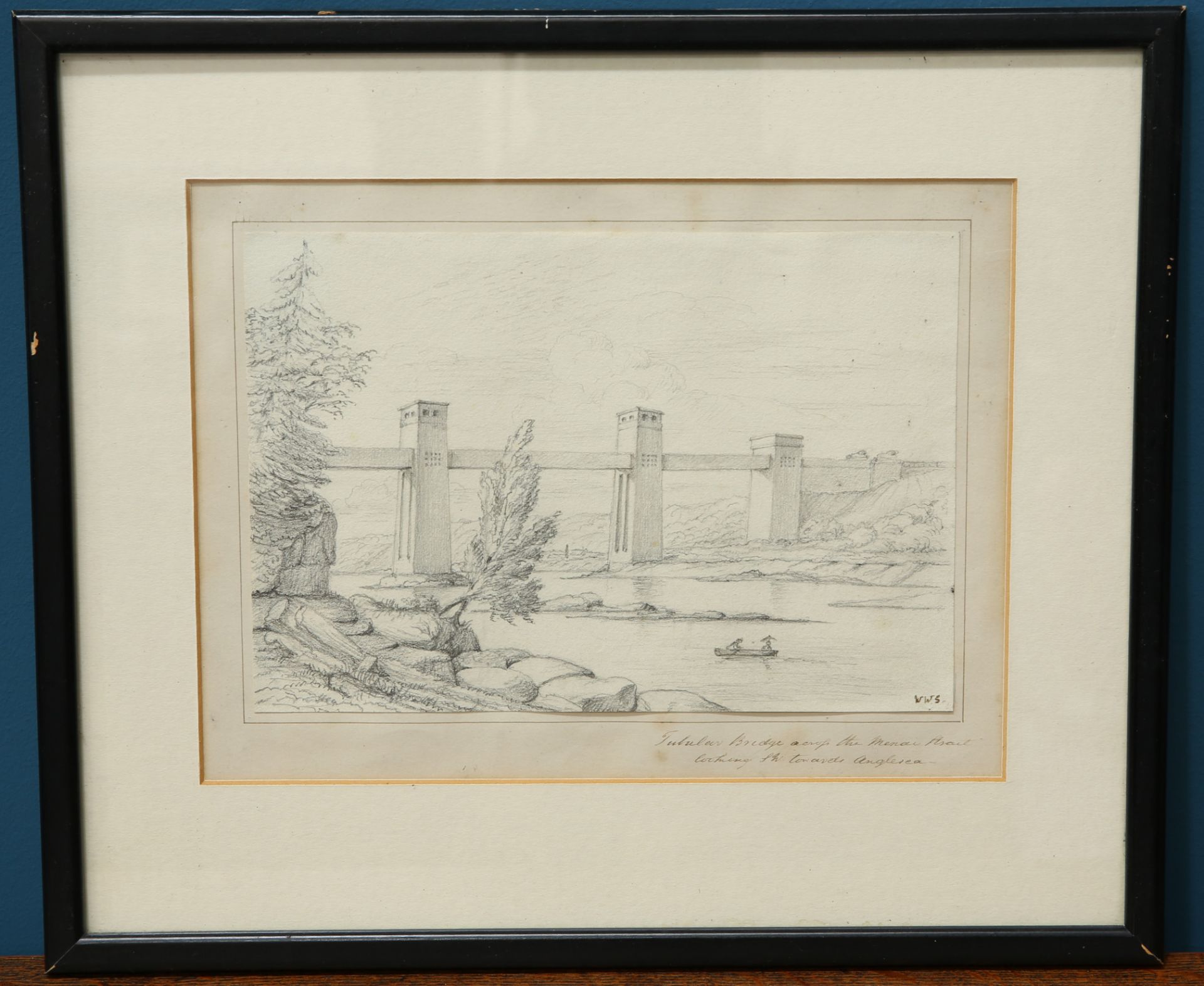 ENGLISH SCHOOL, VIEWS OF THE MENAI STRAIT, four pencil sketches - Bild 4 aus 8