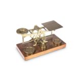 A SET OF LATE VICTORIAN BRASS POSTAL SCALES, SAMUEL MORDAN & CO.