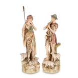 A PAIR OF ROYAL DUX FIGURES