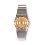 A GENT'S BI-METAL OMEGA CONSTELLATION BRACELET WATCH