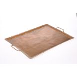 AN ARTS AND CRAFTS COPPER TRAY, BY JOHN PEARSON